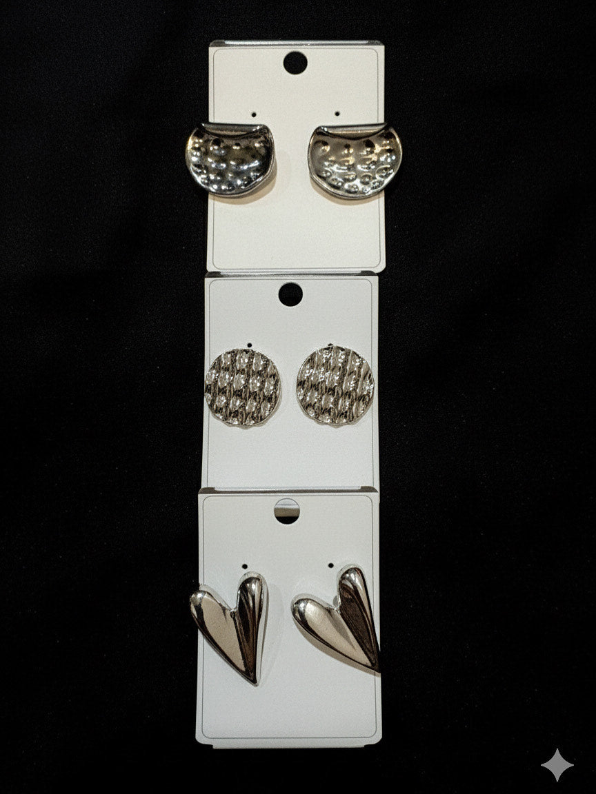 Thick Fancy Mix Design Earring